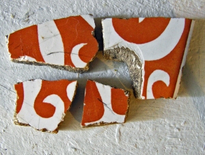 Four Fragments of Ceramic Tile Allotment 2015
